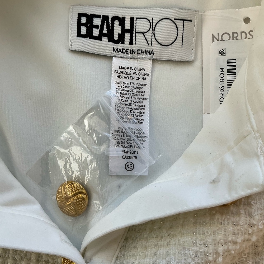 BEACH RIOT Eleanor Dress I Do Ivory | Ivory | Size XS - Picture 9 of 11